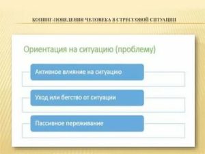 Поведение человека в стрессовой ситуации