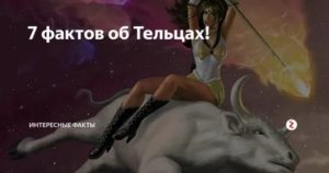 Интересные факты о тельцах