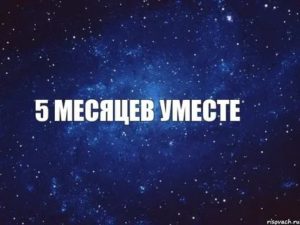 Пять месяцев вместе